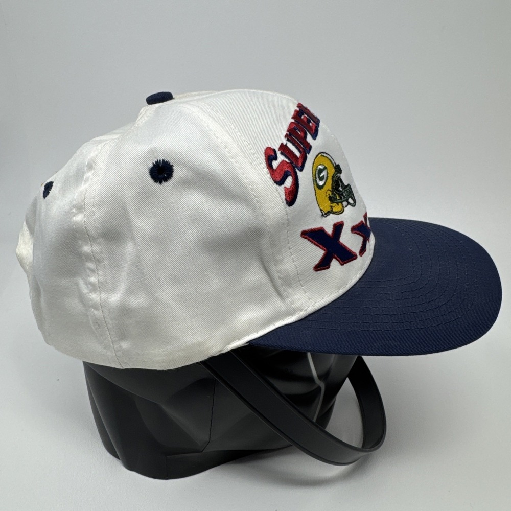 Vintage Super Bowl XXXII 1998 Broncos vs Packers Logo7 Snapback‎ Hat Cap - Picture 5 of 14